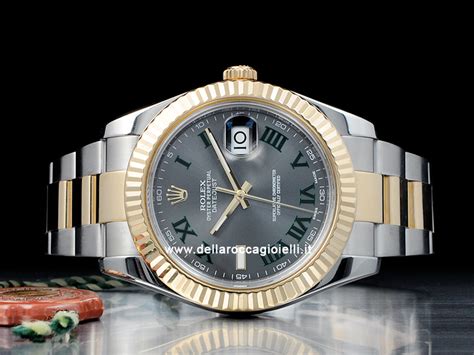 rolex datejust numeri romani verdi